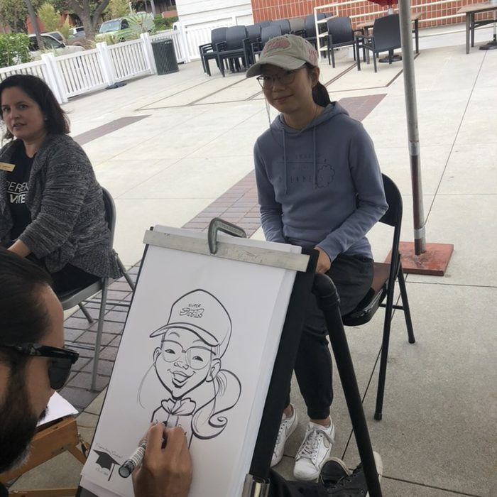 A Taylor Entertainment Inc. artist set up at an event