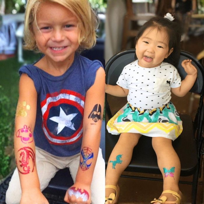 Glitter Tattoos by Taylor Entertainment Inc.